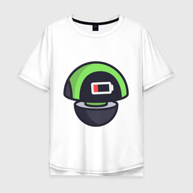 Мужская футболка хлопок Oversize с принтом Ешрум - AZ в Тюмени, 100% хлопок | свободный крой, круглый ворот, “спинка” длиннее передней части | Тематика изображения на принте: avatar | electronic mushroom | eshroomy | personal