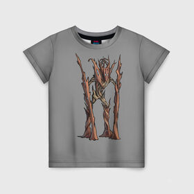 Детская футболка 3D с принтом Магическое дерево в Тюмени, 100% гипоаллергенный полиэфир | прямой крой, круглый вырез горловины, длина до линии бедер, чуть спущенное плечо, ткань немного тянется | branch | magic | monster | tree | великан | ветки | дерево | кора | стоит