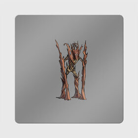 Магнит виниловый Квадрат с принтом Магическое дерево в Тюмени, полимерный материал с магнитным слоем | размер 9*9 см, закругленные углы | branch | magic | monster | tree | великан | ветки | дерево | кора | стоит