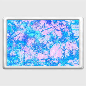 Магнит 45*70 с принтом Нежные краски в Тюмени, Пластик | Размер: 78*52 мм; Размер печати: 70*45 | abstract | blue | casual | casual style | pink | texture | абстрактный рисунок | абстракция | блики | брызги | вода | волны | градиент | краски | мазки | море | морская | пастельные цвета | повседневный | пятна красок