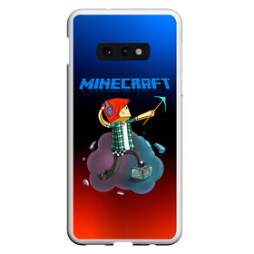 Чехол для Samsung S10E с принтом Minecraft в Тюмени, Силикон | Область печати: задняя сторона чехла, без боковых панелей | minecraft | алекс | белый | блоки | ведьма | взрывчатка | визера | волк | гаст | добывать | дракон | зеленый куб | зомби | игра | крафт | крипер | кубики | лошадка | майн | майнкрафт | манкрафт | овечка | оцелот