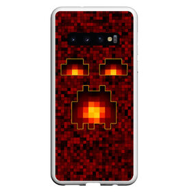 Чехол для Samsung Galaxy S10 с принтом Minecraft в Тюмени, Силикон | Область печати: задняя сторона чехла, без боковых панелей | Тематика изображения на принте: minecraft | алекс | белый | блоки | ведьма | взрывчатка | визера | волк | гаст | добывать | дракон | зеленый куб | зомби | игра | крафт | крипер | кубики | лошадка | майн | майнкрафт | манкрафт | овечка | оцелот