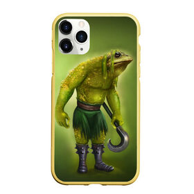 Чехол для iPhone 11 Pro матовый с принтом Bullywug в Тюмени, Силикон |  | art | жаба | жабалюд | зеленый фон