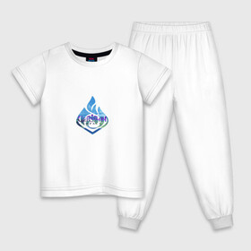 Детская пижама хлопок с принтом Genshin Impact в Тюмени, 100% хлопок |  брюки и футболка прямого кроя, без карманов, на брюках мягкая резинка на поясе и по низу штанин
 | anime | game | genshin impact | rpg | аниме | геншин импакт | игра | рпг