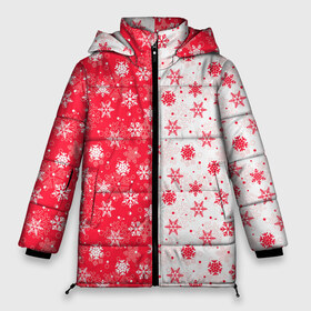 Женская зимняя куртка 3D с принтом Новогоднее Настроение в Тюмени, верх — 100% полиэстер; подкладка — 100% полиэстер; утеплитель — 100% полиэстер | длина ниже бедра, силуэт Оверсайз. Есть воротник-стойка, отстегивающийся капюшон и ветрозащитная планка. 

Боковые карманы с листочкой на кнопках и внутренний карман на молнии | merry christmas | дед мороз | ёлка | зима | мороз | новый год | подарок | праздник | рождество | с новым годом | санта клаус | снег | снеговик | снегурочка | снежинки | снежные узоры | узоры