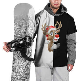 Накидка на куртку 3D с принтом Новогодний Олень в Тюмени, 100% полиэстер |  | Тематика изображения на принте: christmas | merry christmas | santa claus | дед мороз | ёлка | новогодние олени | новый год | оленёнок бэмби | оленёнок рудольф | орнамент | с новым годом | санта клаус | свитер с оленями | снегурочка | снежинки | узоры
