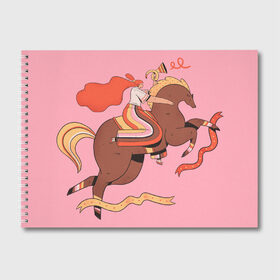 Альбом для рисования с принтом девушка на лошади в Тюмени, 100% бумага
 | матовая бумага, плотность 200 мг. | 