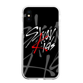 Чехол для iPhone XS Max матовый с принтом STRAY KIDS в Тюмени, Силикон | Область печати: задняя сторона чехла, без боковых панелей | bang chan | changbin | felix | han | hyunjin | i.n. | k pop | lee know | seungmin | skz | stray kids | идолы | к поп