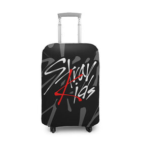 Чехол для чемодана 3D с принтом STRAY KIDS в Тюмени, 86% полиэфир, 14% спандекс | двустороннее нанесение принта, прорези для ручек и колес | bang chan | changbin | felix | han | hyunjin | i.n. | k pop | lee know | seungmin | skz | stray kids | идолы | к поп
