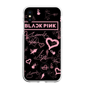 Чехол для iPhone XS Max матовый с принтом BLACKPINK в Тюмени, Силикон | Область печати: задняя сторона чехла, без боковых панелей | blackpink | blink | bts | exo | icecream | jennie | jisoo | korea | kpop | lisa | love | rose | блекпинк | девушки | корея | кпоп | музыка