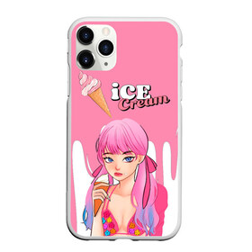 Чехол для iPhone 11 Pro Max матовый с принтом BLACKPINK Ice Cream в Тюмени, Силикон |  | blackpink | blink | bts | exo | icecream | jennie | jisoo | korea | kpop | lisa | love | rose | блекпинк | девушки | корея | кпоп | музыка
