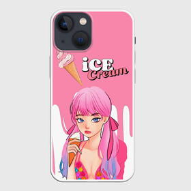 Чехол для iPhone 13 mini с принтом BLACKPINK Ice Cream в Тюмени,  |  | Тематика изображения на принте: blackpink | blink | bts | exo | icecream | jennie | jisoo | korea | kpop | lisa | love | rose | блекпинк | девушки | корея | кпоп | музыка