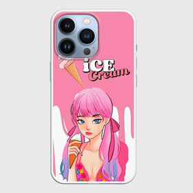 Чехол для iPhone 13 Pro с принтом BLACKPINK Ice Cream в Тюмени,  |  | Тематика изображения на принте: blackpink | blink | bts | exo | icecream | jennie | jisoo | korea | kpop | lisa | love | rose | блекпинк | девушки | корея | кпоп | музыка
