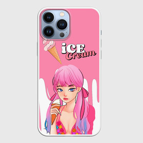 Чехол для iPhone 13 Pro Max с принтом BLACKPINK Ice Cream в Тюмени,  |  | Тематика изображения на принте: blackpink | blink | bts | exo | icecream | jennie | jisoo | korea | kpop | lisa | love | rose | блекпинк | девушки | корея | кпоп | музыка