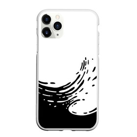 Чехол для iPhone 11 Pro Max матовый с принтом Good Vibes в Тюмени, Силикон |  | Тематика изображения на принте: акварель | брызги | вода | волна | краска | море | природа | текстура | черно белый
