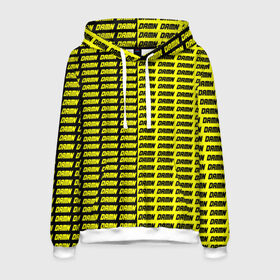 Мужская толстовка 3D с принтом DAMN в Тюмени, 100% полиэстер | двухслойный капюшон со шнурком для регулировки, мягкие манжеты на рукавах и по низу толстовки, спереди карман-кенгуру с мягким внутренним слоем. | black | damn | damn jacket | damn lettering | damn mug | damn print | damn t shirt | for cool | yellow | yellow and black | для крутых | желтый | желтый и черный | кофта damn | кружка damn | надпись damn | принт damn | футболка damn | черный