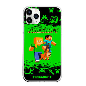 Чехол для iPhone 11 Pro Max матовый с принтом Minecraft в Тюмени, Силикон |  | minecraft | алекс | белый | блоки | взрывчатка | визера | гаст | добывать | дракон | зеленая | зеленый куб | зомби | игра | кирка | крафт | крипер | кубики | лошадка | майн | майнкрафт | манкрафт | меч | оцелот