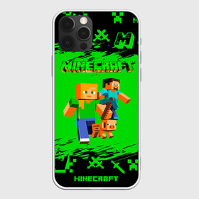 Чехол для iPhone 12 Pro Max с принтом Minecraft в Тюмени, Силикон |  | minecraft | алекс | белый | блоки | взрывчатка | визера | гаст | добывать | дракон | зеленая | зеленый куб | зомби | игра | кирка | крафт | крипер | кубики | лошадка | майн | майнкрафт | манкрафт | меч | оцелот