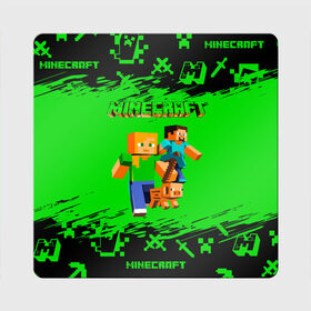 Магнит виниловый Квадрат с принтом Minecraft в Тюмени, полимерный материал с магнитным слоем | размер 9*9 см, закругленные углы | minecraft | алекс | белый | блоки | взрывчатка | визера | гаст | добывать | дракон | зеленая | зеленый куб | зомби | игра | кирка | крафт | крипер | кубики | лошадка | майн | майнкрафт | манкрафт | меч | оцелот
