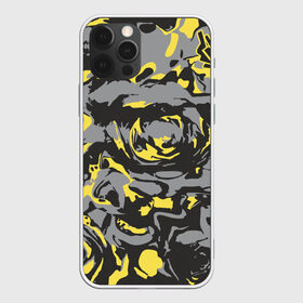 Чехол для iPhone 12 Pro Max с принтом Камень золото кара в Тюмени, Силикон |  | Тематика изображения на принте: абстракция | жёлтый | золото | камень | кора | краска | пятна | узор | фантастик | футуризм | цвета 2021 | цветы