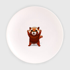 Тарелка с принтом Красная панда в Тюмени, фарфор | диаметр - 210 мм
диаметр для нанесения принта - 120 мм | big eyes | cute | red panda | большие глаза | красная панда | милаха