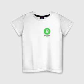 Детская футболка хлопок с принтом BITCOIN CASH в Тюмени, 100% хлопок | круглый вырез горловины, полуприлегающий силуэт, длина до линии бедер | Тематика изображения на принте: bitcoin | btc | биткоин | валюта | деньги | криптовалюта