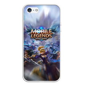 Чехол для iPhone 5/5S матовый с принтом Mobile Legends (Z) в Тюмени, Силикон | Область печати: задняя сторона чехла, без боковых панелей | 515 unite | bang bang | battle arena | moba | mobile legends | mobile legends bang bang | online battle arena