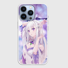 Чехол для iPhone 13 Pro с принтом Эмилия в Тюмени,  |  | anime | emilia | re zero | re: zero kara hajimeru isekai seikatsu | re: жизнь с нуля в альтернативном мире | ре зеро | эмилия