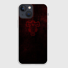 Чехол для iPhone 13 mini с принтом Невероятно темный Черный Клевер в Тюмени,  |  | asta | black clover | bulls | акума | аста | быки | демон | пятилистник | черный клевер