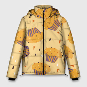 Мужская зимняя куртка 3D с принтом Капкейки на желтом фоне в Тюмени, верх — 100% полиэстер; подкладка — 100% полиэстер; утеплитель — 100% полиэстер | длина ниже бедра, свободный силуэт Оверсайз. Есть воротник-стойка, отстегивающийся капюшон и ветрозащитная планка. 

Боковые карманы с листочкой на кнопках и внутренний карман на молнии. | еда | желтый | капкейки | кондитер | оранжевый | паттерн | пирожное | повар | сладости | узор | хеллоуин