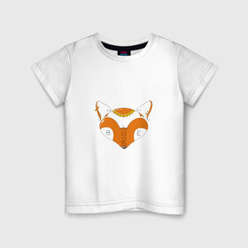 Детская футболка хлопок с принтом Be Unique в Тюмени, 100% хлопок | круглый вырез горловины, полуприлегающий силуэт, длина до линии бедер | lettering | корона | леттеринг | лис | лиса | лисица | молодость | пирсинг
