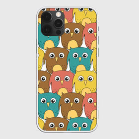 Чехол для iPhone 12 Pro Max с принтом Разноцветные совы в Тюмени, Силикон |  | Тематика изображения на принте: детский | лесной | мультяшный | паттерн | разноцветный | сова | совушки | совы | узор