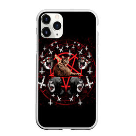Чехол для iPhone 11 Pro матовый с принтом Satanic Cat в Тюмени, Силикон |  | satan | киска | кот | кот мем | кошечка | кошка | кошки и коты | лиса | лисы | мем | мемы | с кошкой | сатана