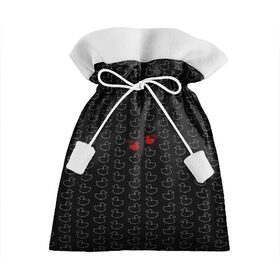 Подарочный 3D мешок с принтом уточки в Тюмени, 100% полиэстер | Размер: 29*39 см | Тематика изображения на принте: black | doodle | white | белое | забавно | минимализм | птицы | текст | утки | черное