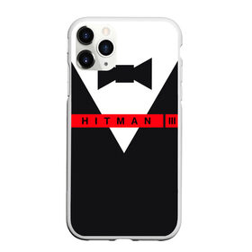 Чехол для iPhone 11 Pro матовый с принтом Hitman III в Тюмени, Силикон |  | Тематика изображения на принте: hitman | hitman 3 | hitman iii | бабочка | костюм | красный | надпись | хитман | хитман 3