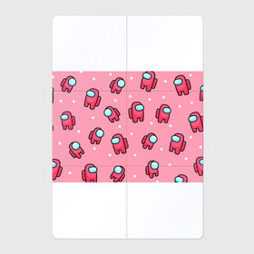 Магнитный плакат 2Х3 с принтом Among Us - Розовый цвет в Тюмени, Полимерный материал с магнитным слоем | 6 деталей размером 9*9 см | among us | girl | pink | амонг | девочка | детский | игра | мультяшный | паттерн | розовый | узор | эмонг ас