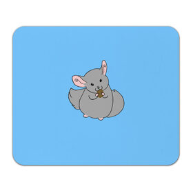 Коврик для мышки прямоугольный с принтом Шиншилла в Тюмени, натуральный каучук | размер 230 х 185 мм; запечатка лицевой стороны | Тематика изображения на принте: животное | минимализм | мотивация | текст | шиншилла