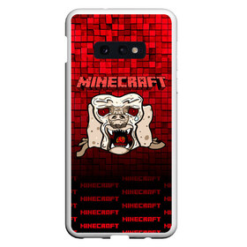 Чехол для Samsung S10E с принтом Minecraft в Тюмени, Силикон | Область печати: задняя сторона чехла, без боковых панелей | minecraft | алекс | белый | блоки | ведьма | взрывчатка | визера | волк | гаст | добывать | дракон | зеленый куб | зомби | игра | крафт | крипер | кубики | лошадка | майн | майнкрафт | манкрафт | овечка | оцелот