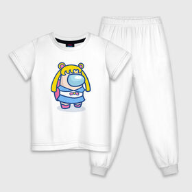 Детская пижама хлопок с принтом Among Us Sailor Moon в Тюмени, 100% хлопок |  брюки и футболка прямого кроя, без карманов, на брюках мягкая резинка на поясе и по низу штанин
 | anime | аниме | игра | предатель