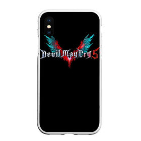 Чехол для iPhone XS Max матовый с принтом Devil May Cry в Тюмени, Силикон | Область печати: задняя сторона чехла, без боковых панелей | 3d. | demon | devil | devil may cry 5 | games | демон | дьявол | игры