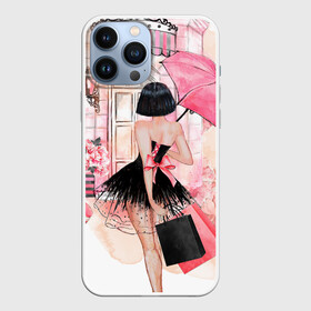 Чехол для iPhone 13 Pro Max с принтом Хочу в Париж в Тюмени,  |  | Тематика изображения на принте: макарунс | париж | путешествия | розовое | шоппинг