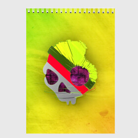 Скетчбук с принтом SKULL MINIMAL в Тюмени, 100% бумага
 | 48 листов, плотность листов — 100 г/м2, плотность картонной обложки — 250 г/м2. Листы скреплены сверху удобной пружинной спиралью | 1scandy | abstract | art | dead | music | rock | scandy | skeleton | skull | skullcandy | skulls | style | абстракция | арт | градиент | кости | минимализм | музыка | пират | пираты | подарок | рок | скелет | скулл | стиль | текстура | техно | 