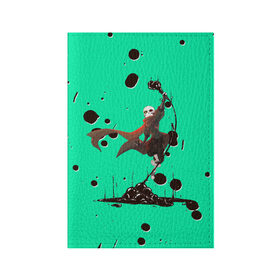 Обложка для паспорта матовая кожа с принтом Undertale в Тюмени, натуральная матовая кожа | размер 19,3 х 13,7 см; прозрачные пластиковые крепления | game | games | undertale | андертеил | андертэйл | игра | игры | приключения | скелет