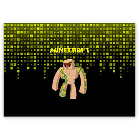 Поздравительная открытка с принтом Minecraft в Тюмени, 100% бумага | плотность бумаги 280 г/м2, матовая, на обратной стороне линовка и место для марки
 | Тематика изображения на принте: minecraft | алекс | белый | блоки | ведьма | взрывчатка | визера | волк | гаст | добывать | дракон | зеленый куб | зомби | игра | крафт | крипер | кубики | лошадка | майн | майнкрафт | манкрафт | овечка | оцелот