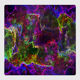 Магнитный плакат 3Х3 с принтом Энергия в красках в Тюмени, Полимерный материал с магнитным слоем | 9 деталей размером 9*9 см | abstract | color | energy | gradient | neon | pattern | space | texture | абстрактный | абстракция | волны | всплеск | градиент | дым | искусство | космические | краски | красочный | неон | неоновый | сияние | текстура | туман