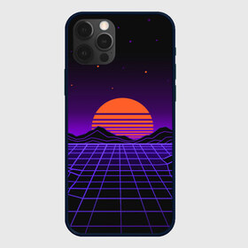 Чехол для iPhone 12 Pro Max с принтом retrowave в Тюмени, Силикон |  | neon | polygons | retrowave