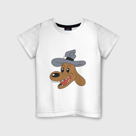 Детская футболка хлопок с принтом детектив сэм в Тюмени, 100% хлопок | круглый вырез горловины, полуприлегающий силуэт, длина до линии бедер | doodle | freelance police | max | sam | игра | кролик | макс | мультфильм | парные | пес | сэм