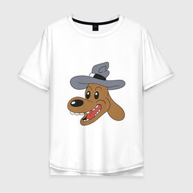 Мужская футболка хлопок Oversize с принтом детектив сэм в Тюмени, 100% хлопок | свободный крой, круглый ворот, “спинка” длиннее передней части | doodle | freelance police | max | sam | игра | кролик | макс | мультфильм | парные | пес | сэм
