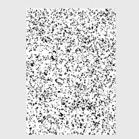 Скетчбук с принтом Окрас долматина в Тюмени, 100% бумага
 | 48 листов, плотность листов — 100 г/м2, плотность картонной обложки — 250 г/м2. Листы скреплены сверху удобной пружинной спиралью | брызги | капли | минимализм | точки