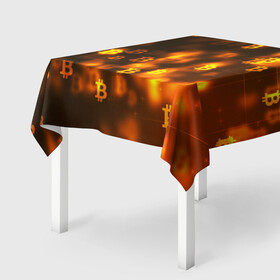 Скатерть 3D с принтом BITCOIN KRYPTONATE в Тюмени, 100% полиэстер (ткань не мнется и не растягивается) | Размер: 150*150 см | bitcoin | btc | биткоин | валюта | деньги | криптовалюта